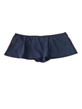 Hipster Skirtini Size S Black Bikini Swim Skirt Bottoms Built-In Panty Stretchy
